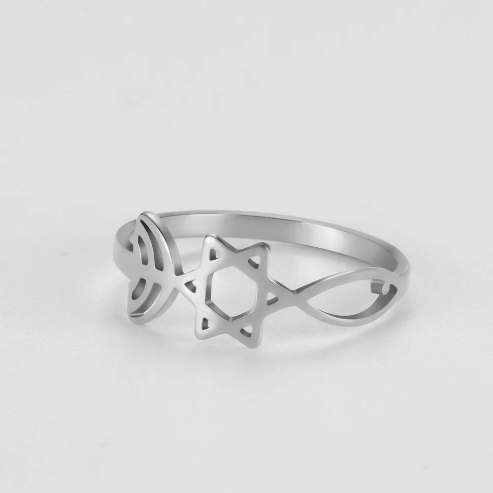 Anel Menorá, Estrela de David, Nó Celta e Pentagrama – Símbolos de Proteção, Fé e Conexão Ancestral