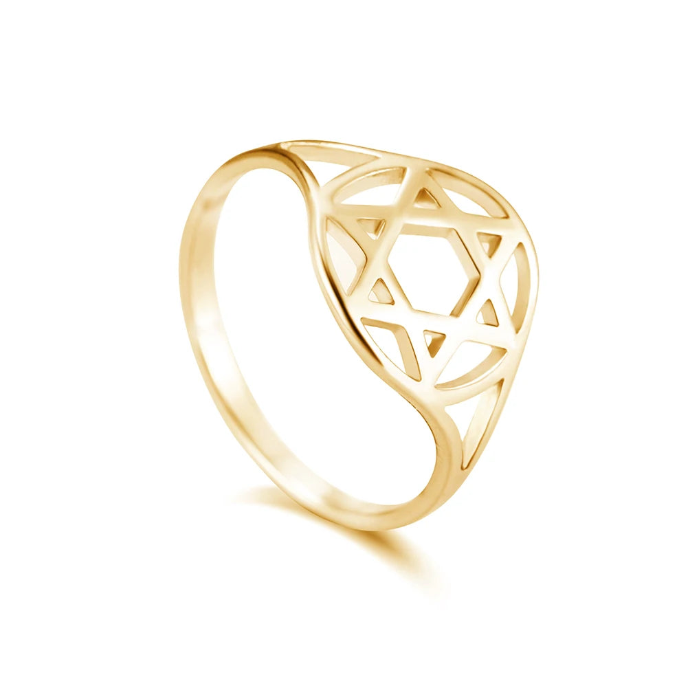 Anel Menorá, Estrela de David, Nó Celta e Pentagrama – Símbolos de Proteção, Fé e Conexão Ancestral