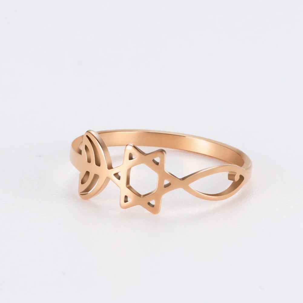 Anel Menorá, Estrela de David, Nó Celta e Pentagrama – Símbolos de Proteção, Fé e Conexão Ancestral