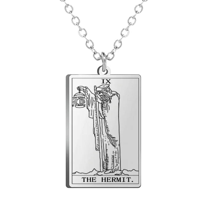 Colar Tarot em Aço Inox com 22 Arcanos Maiores