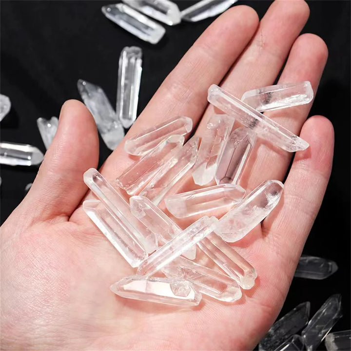 Ponta de Quartzo Branco Natural – Cristal Bruto para Energia, Cura e Decoração | Pedra de Quartzo Transparente para Reiki e Artesanato