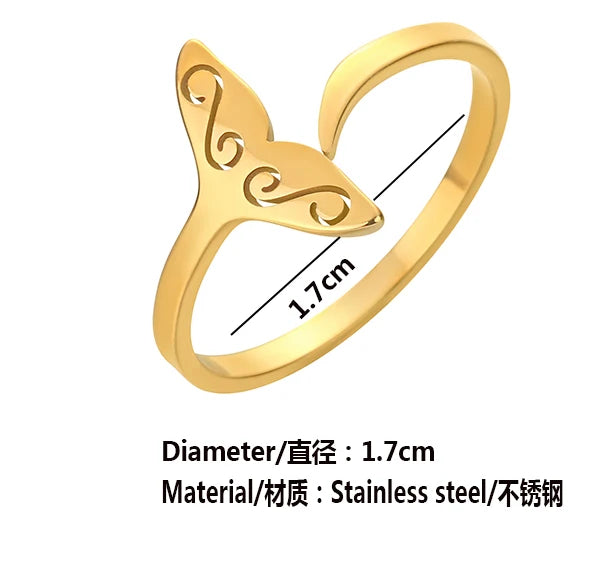 Anel Cauda de Sereia e Baleia – Símbolo de Intuição, Proteção e Profundidade