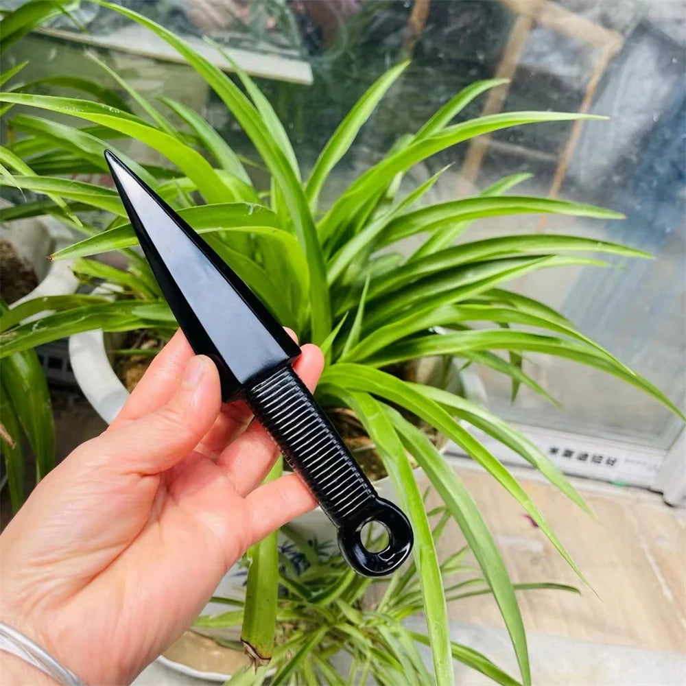 Adaga de Obsidiana Natural – Pedra de Proteção Espiritual, Cristal de Cura | Talismã Mágico, Ornamento