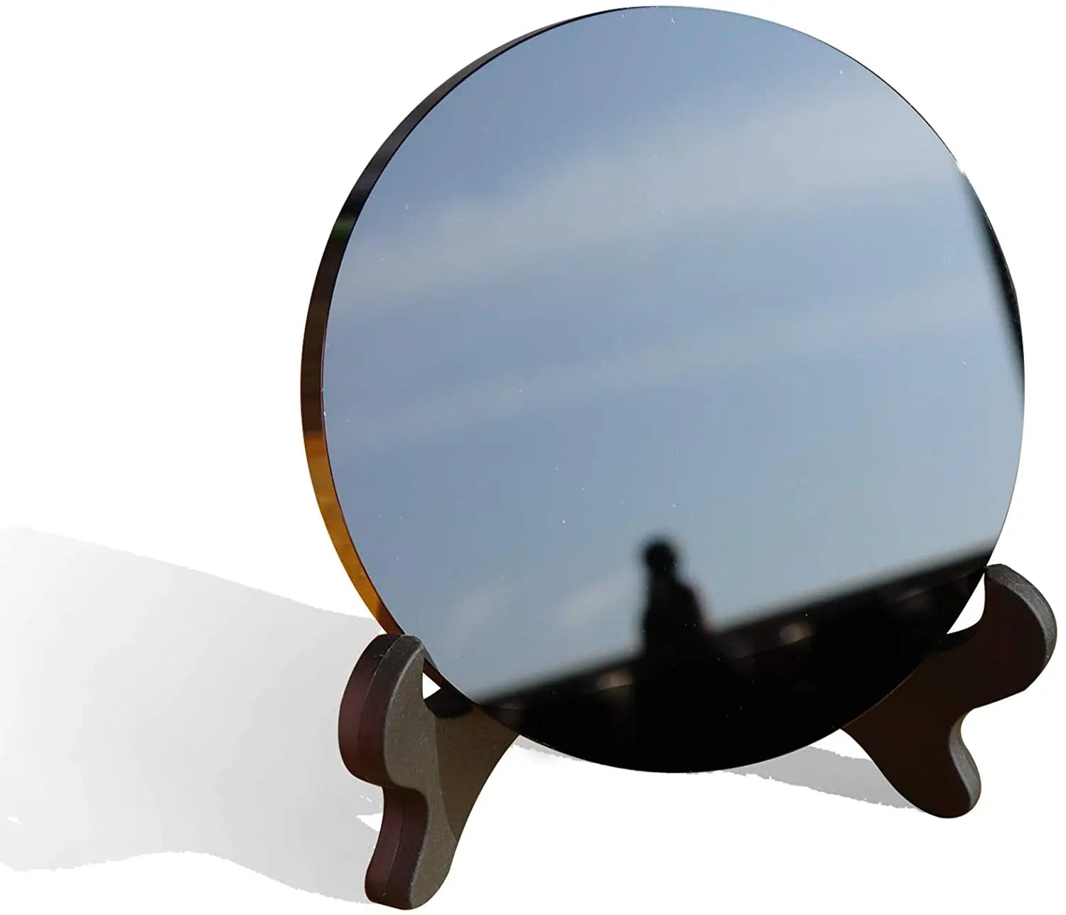 Espelho de Obsidiana Negra Natural – Vidência, Proteção e Decoração Mística