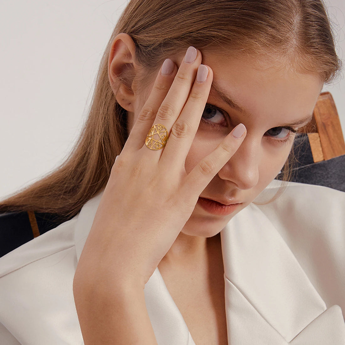 🔮 Anéis Ajustáveis de Simbologia Sagrada – Proteção, Equilíbrio e Poder Interior