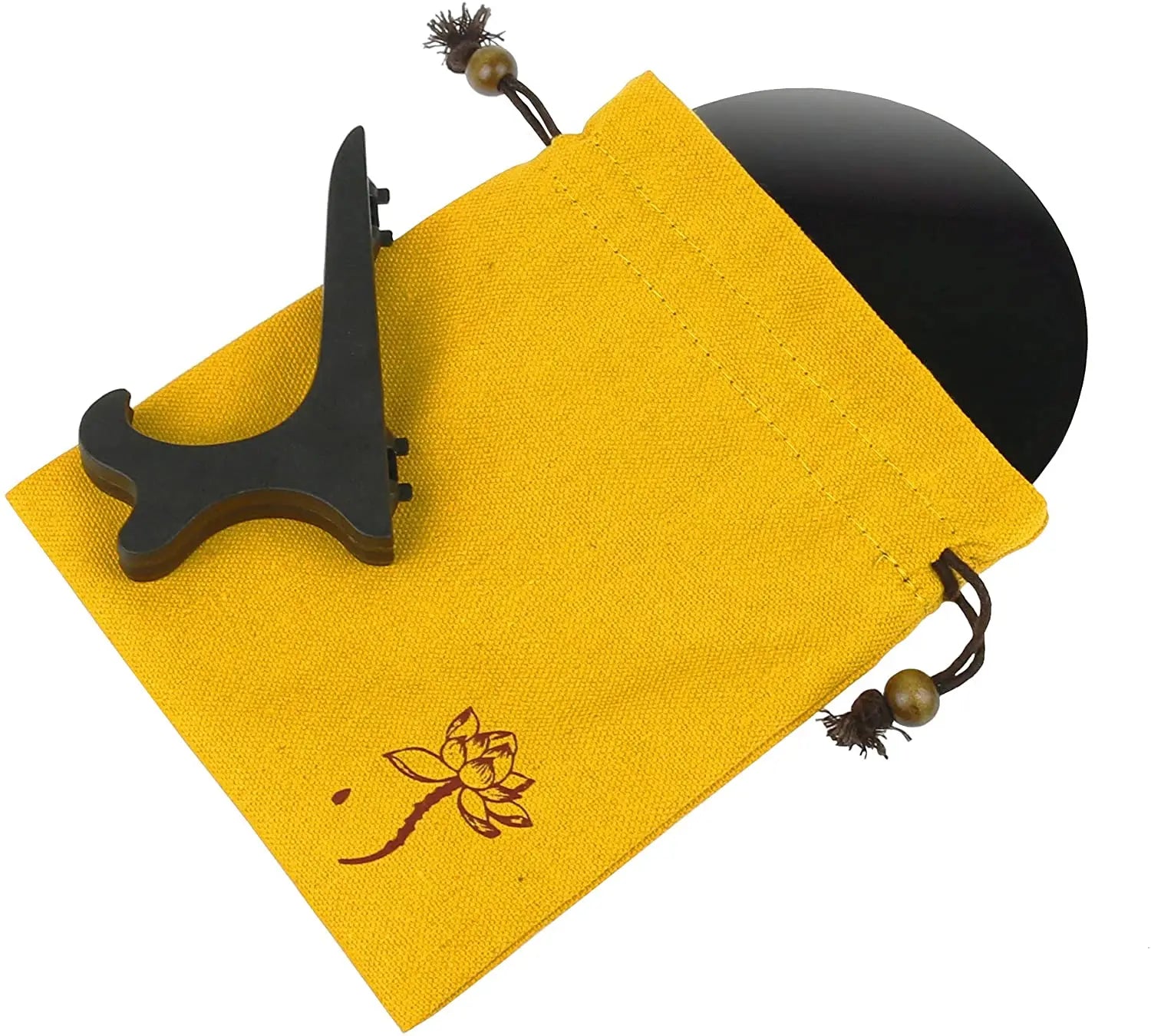 Espelho de Obsidiana Negra Natural – Vidência, Proteção e Decoração Mística