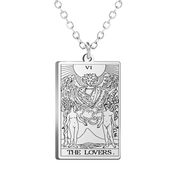 Colar Tarot em Aço Inox com 22 Arcanos Maiores