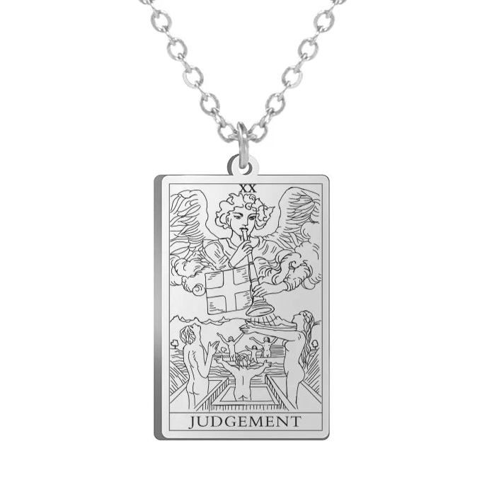 Colar Tarot em Aço Inox com 22 Arcanos Maiores