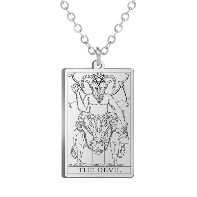 Colar Tarot em Aço Inox com 22 Arcanos Maiores