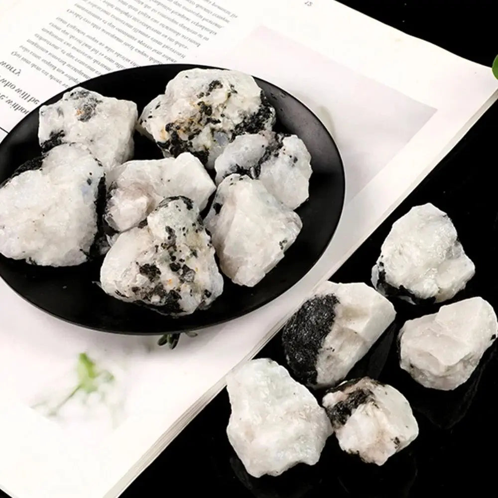 Pedra Bruta Natural de Pedra da Lua Branca – Cascalho de Quartzo