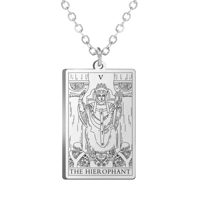 Colar Tarot em Aço Inox com 22 Arcanos Maiores