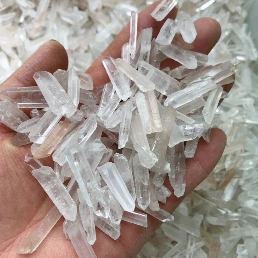 Ponta de Quartzo Branco Natural – Cristal Bruto para Energia, Cura e Decoração | Pedra de Quartzo Transparente para Reiki e Artesanato
