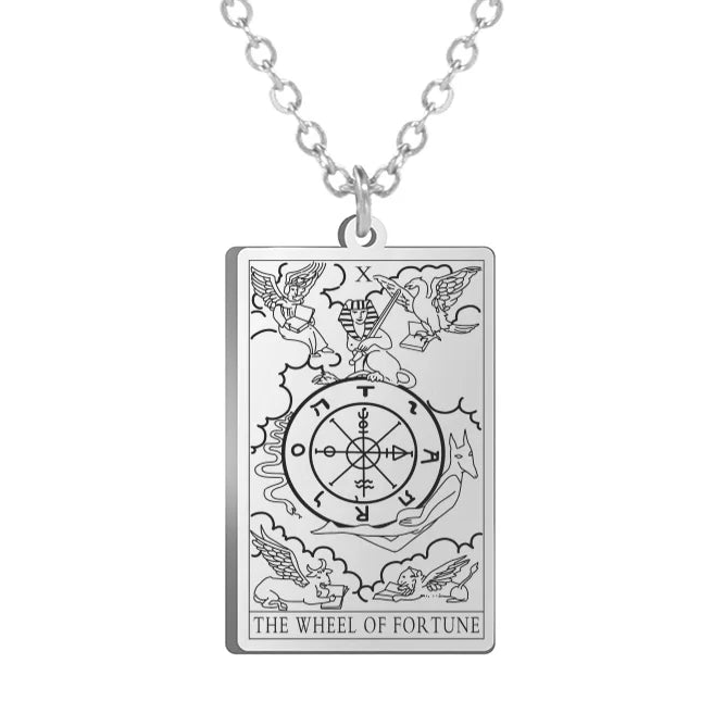 Colar Tarot em Aço Inox com 22 Arcanos Maiores