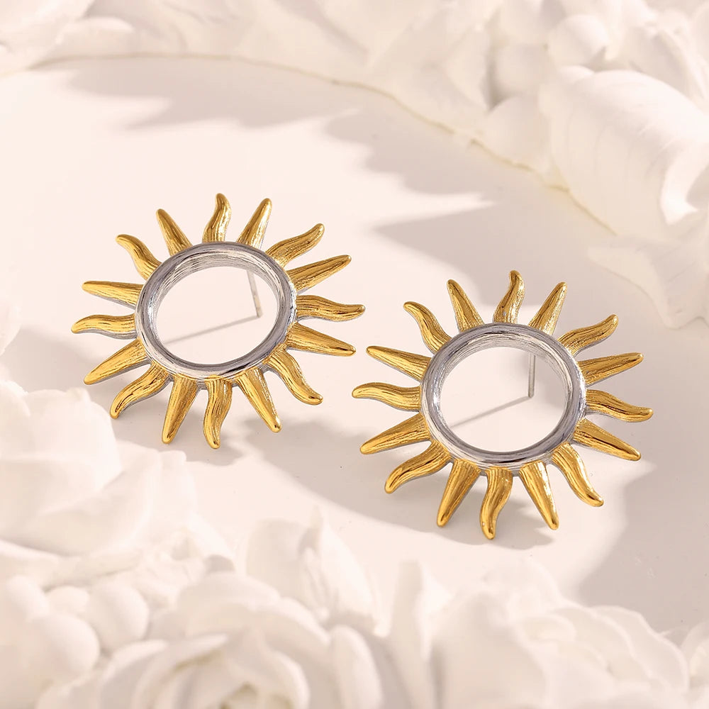 🌞 Brincos Sol E.B.belle — Energia e Elegância em Harmonia
