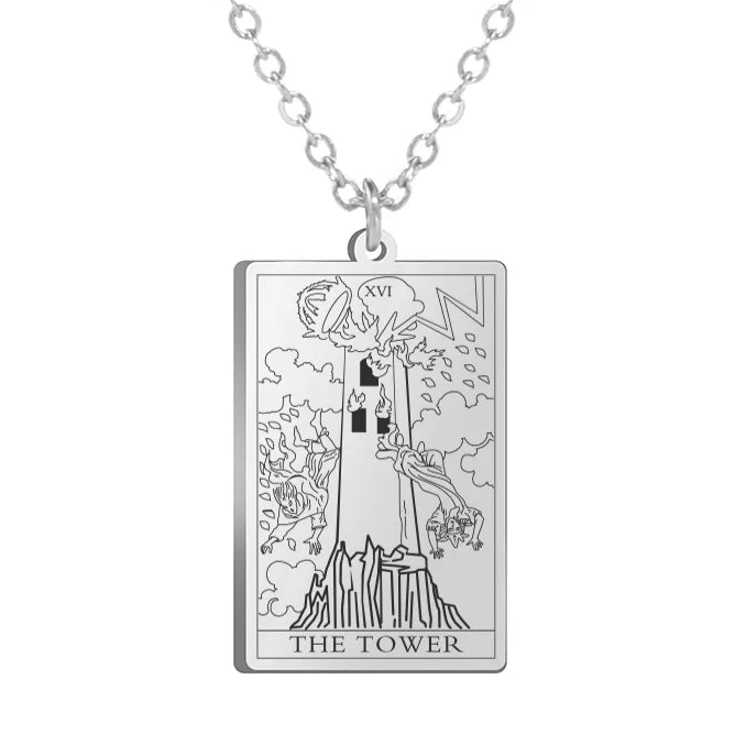 Colar Tarot em Aço Inox com 22 Arcanos Maiores