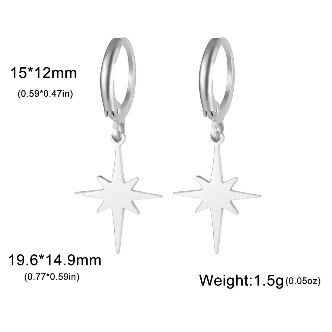 Brincos Lua ou estrela Skyrim – Argolas Femininas em Aço Inoxidável Dourado | Estilo Místico & Minimalista