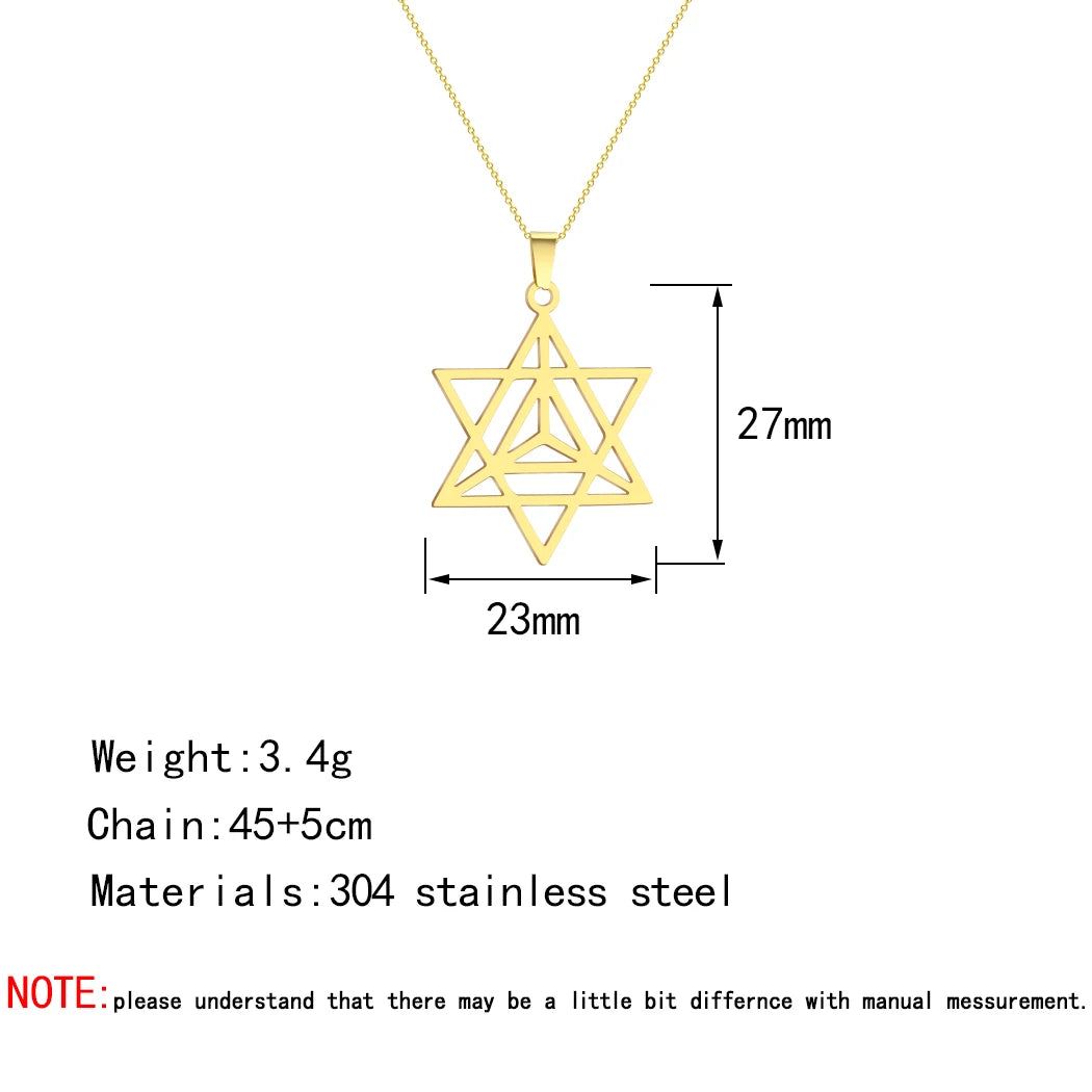 Colar Merkaba – Estrela de Luz, Proteção e Expansão Espiritual