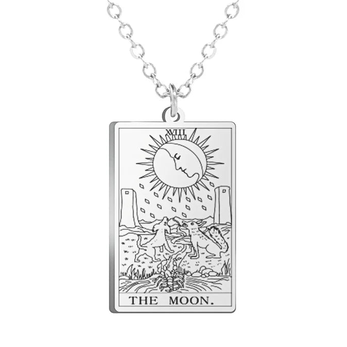 Colar Tarot em Aço Inox com 22 Arcanos Maiores