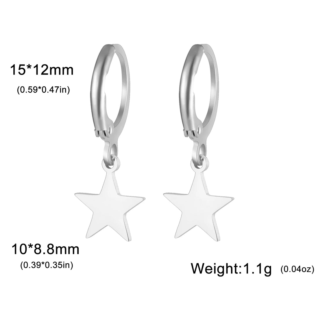 Brincos Lua ou estrela Skyrim – Argolas Femininas em Aço Inoxidável Dourado | Estilo Místico & Minimalista