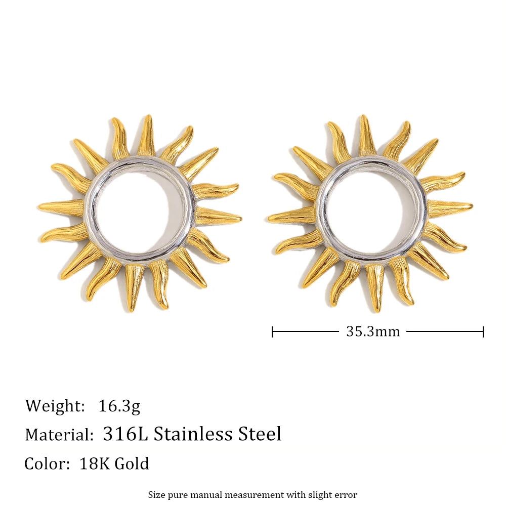 🌞 Brincos Sol E.B.belle — Energia e Elegância em Harmonia
