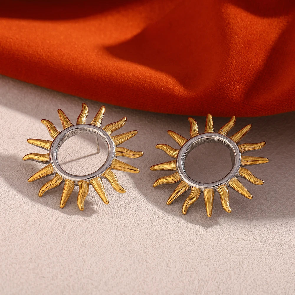 🌞 Brincos Sol E.B.belle — Energia e Elegância em Harmonia