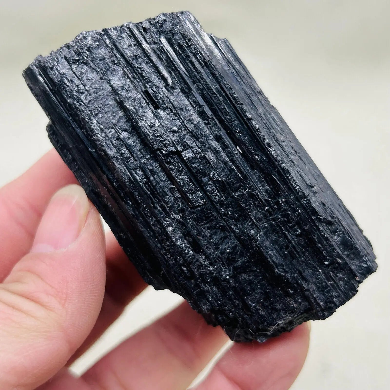 Turmalina Negra Natural Bruta – Pedra de Proteção, Cristal de Cura, Eliminação de Energias Negativas, Decoração Espiritual