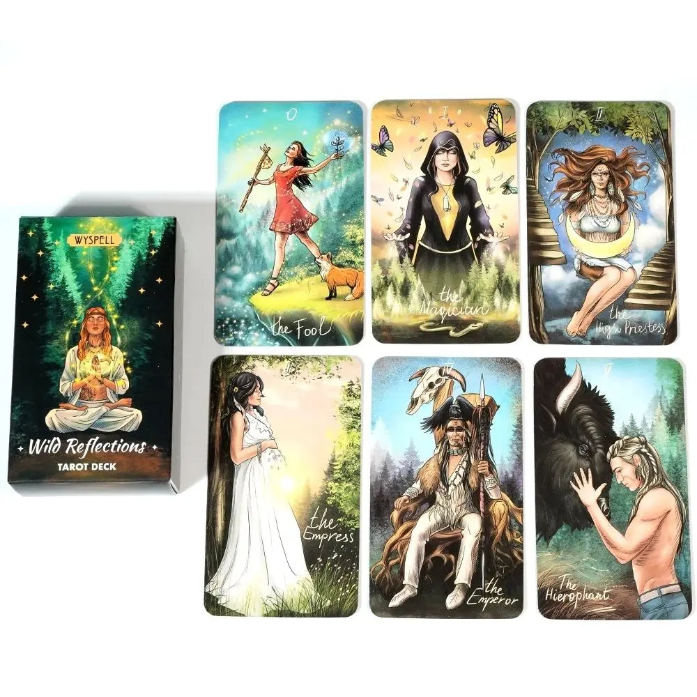 Wild Reflections Tarot Wyspell Classic Tarot Cards Divination Personal Use English Version Oracles Deck Party Board Game