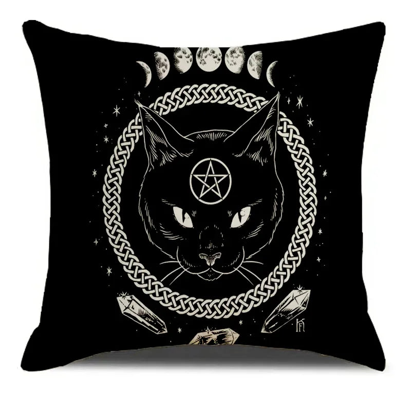 Capa de Almofada Decorativa em Linho – Estampa Criativa, Várias Tamanhos para Sala, Quarto ou Carro