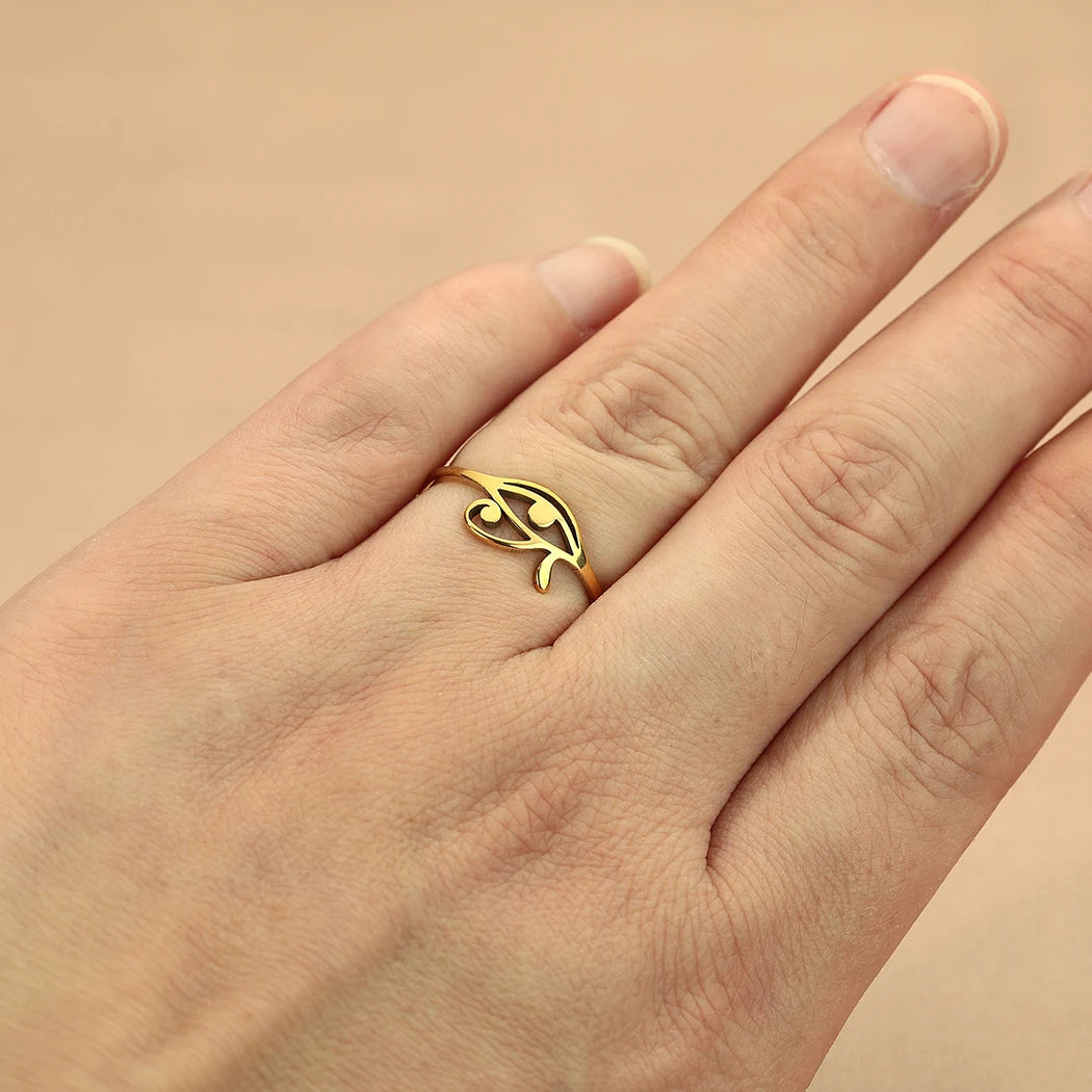 Anel Egípcio Ancestral – Proteção, Poder e Sabedoria Sagrada