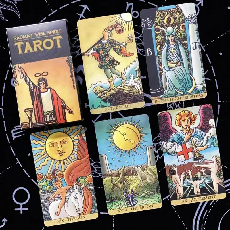Tarot Rider-Waite Rosa & Black – Intuição, Mistério e Autoconhecimento em Cada Carta