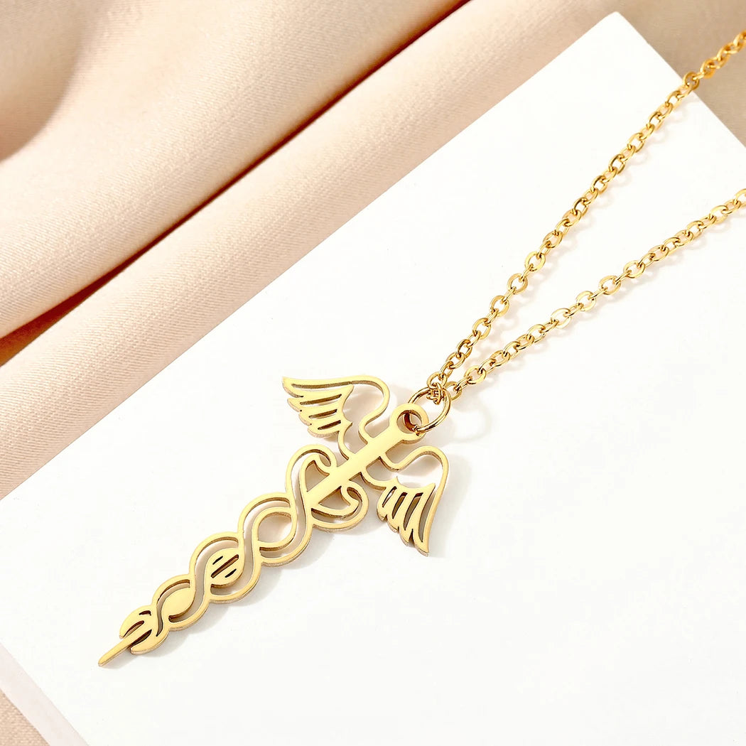 Colar Caduceu Hermes