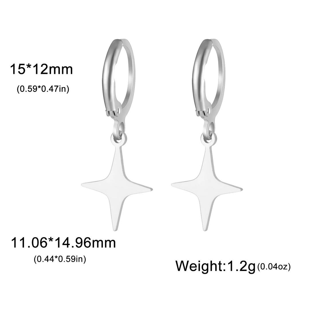 Brincos Lua ou estrela Skyrim – Argolas Femininas em Aço Inoxidável Dourado | Estilo Místico & Minimalista