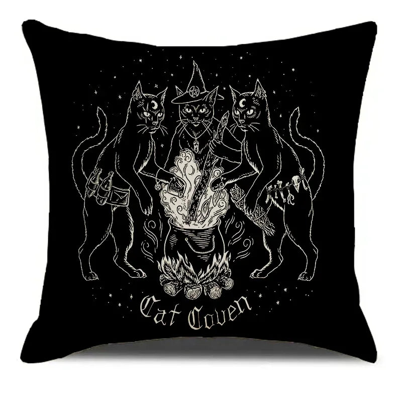 Capa de Almofada Decorativa em Linho – Estampa Criativa, Várias Tamanhos para Sala, Quarto ou Carro