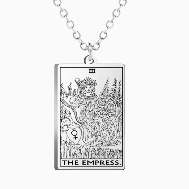 Colar Tarot em Aço Inox com 22 Arcanos Maiores