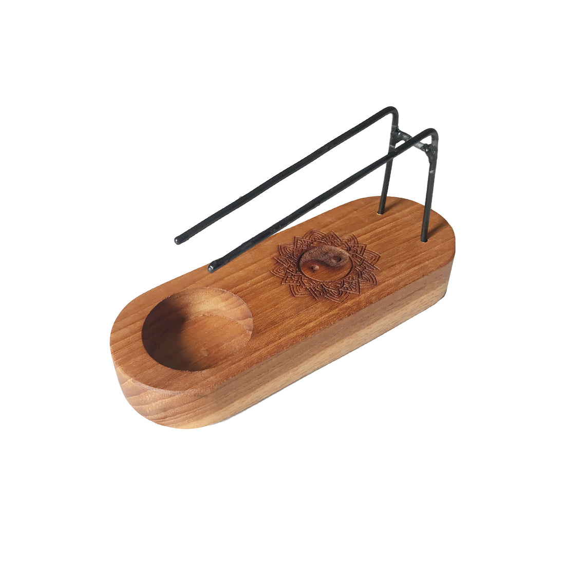 Aquecedor de Palo Santo em Madeira de Teca – Arte Mística e Bem-Estar Aromático